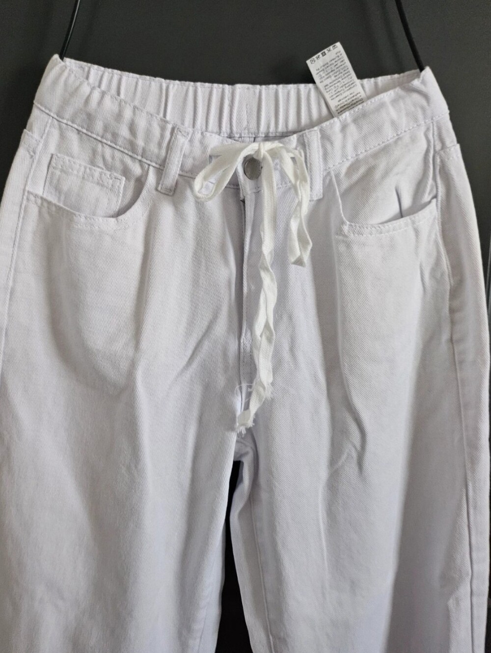 Denim Drawstring Pant - Picture 2 of 7
